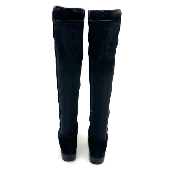 Blondo Velma Flat Over-The-Knee Tall Boot Size 7.5M Black Leather Waterproof OTK - Picture 9 of 16